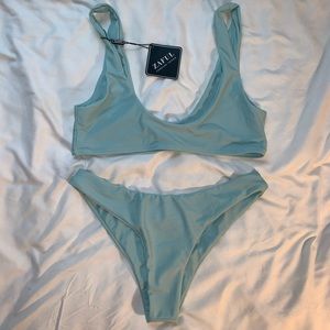 turquoise zaful bikini